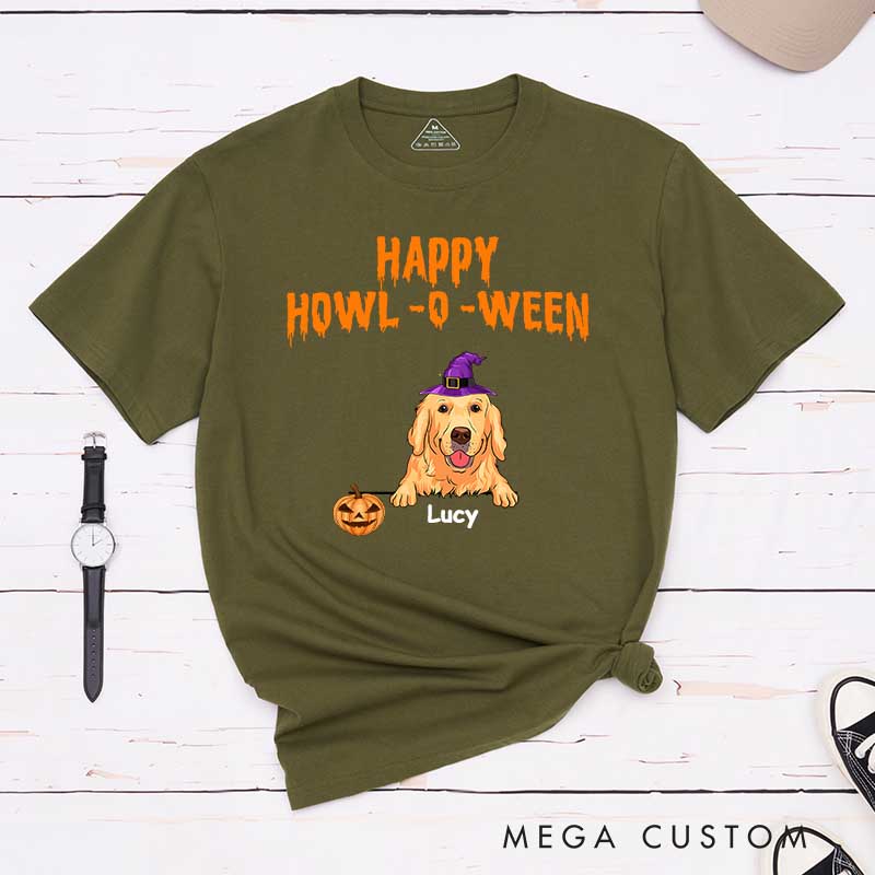 Personalized Dog Lover Happy Howl O Ween T-Shirt