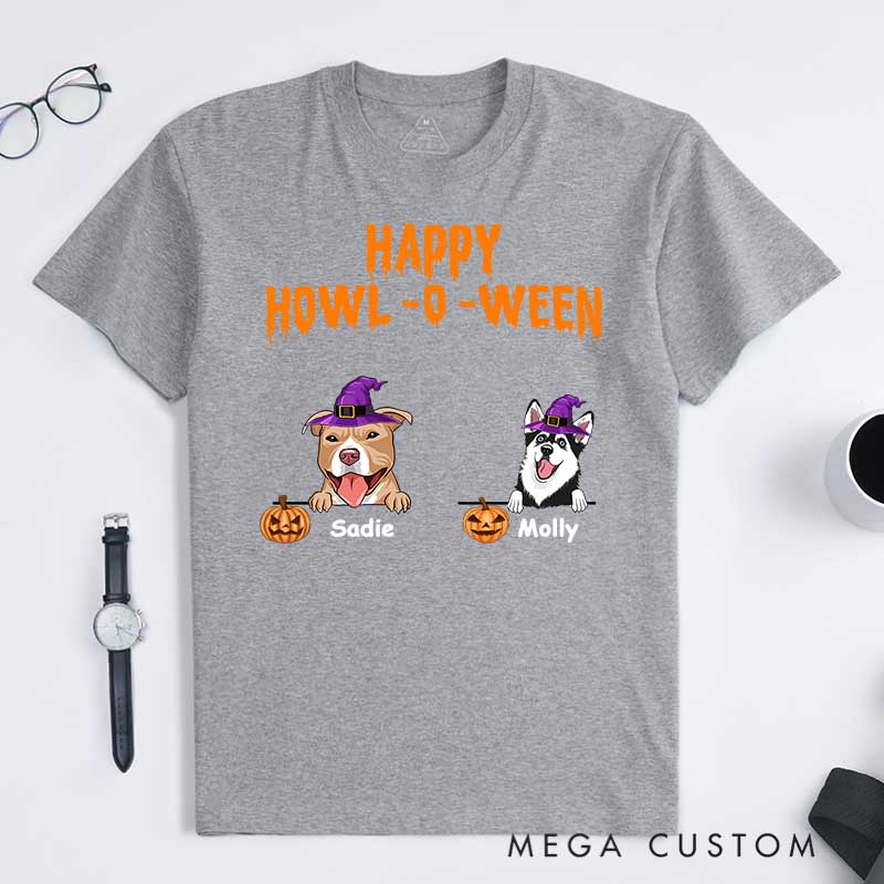 Personalized Dog Lover Happy Howl O Ween T-Shirt