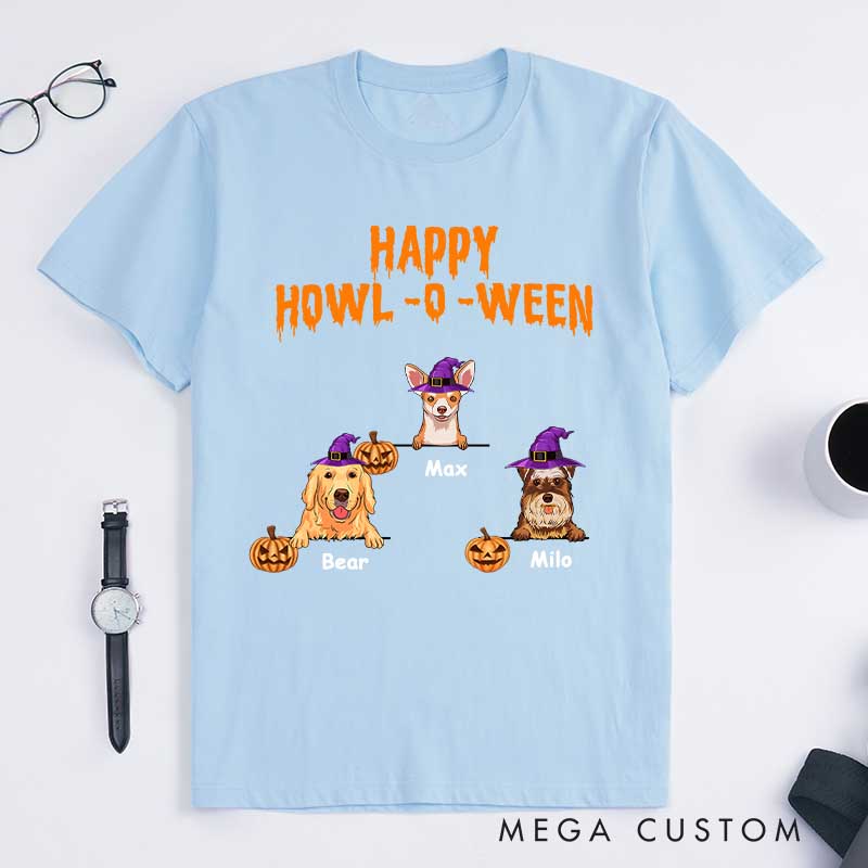 Personalized Dog Lover Happy Howl O Ween T-Shirt