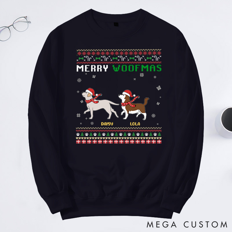Personalized Dog Lover Happy Howlidays Sweatshirts