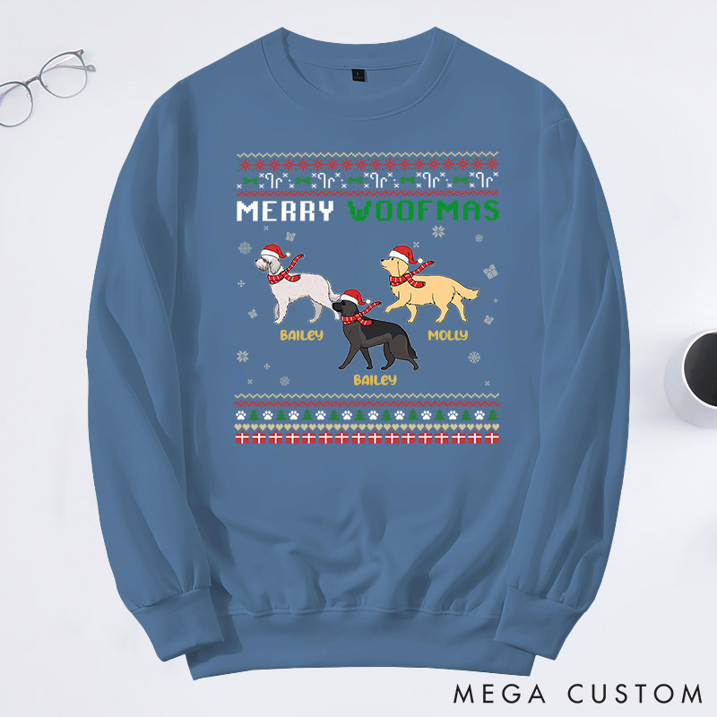 Personalized Dog Lover Happy Howlidays Sweatshirts