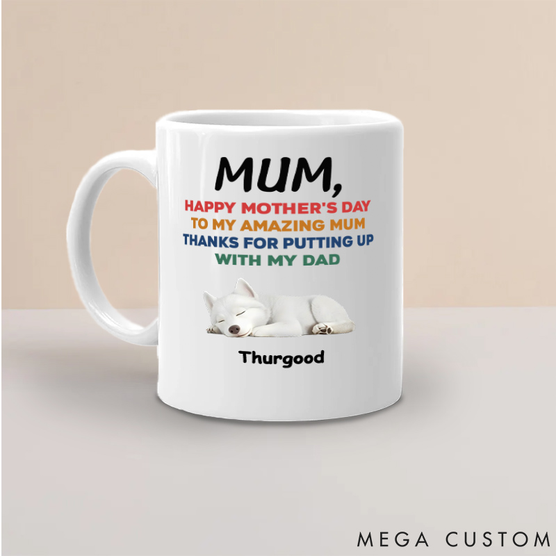 Personalized Dog Lover Happy Mother Day Mugs