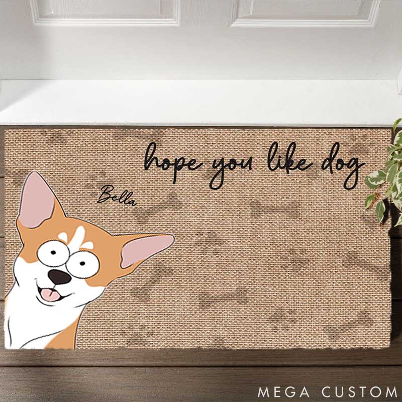 Personalized Dog Lover Hope You Like Dog Doormat