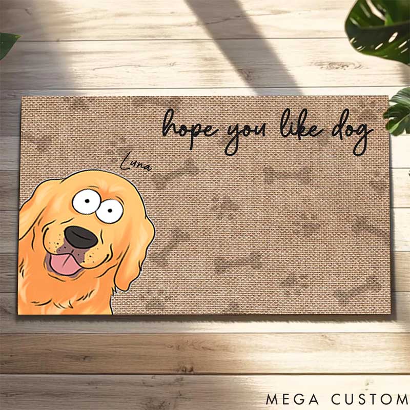 Personalized Dog Lover Hope You Like Dog Doormat