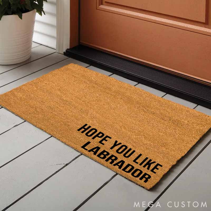 Personalized Dog Lover Hope You Like Dogs Gift for Family Home Doormat