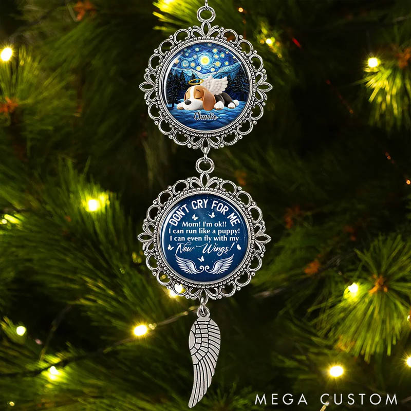 Personalized Dog Lover I Can Run Like a Puppy Charming Ornament