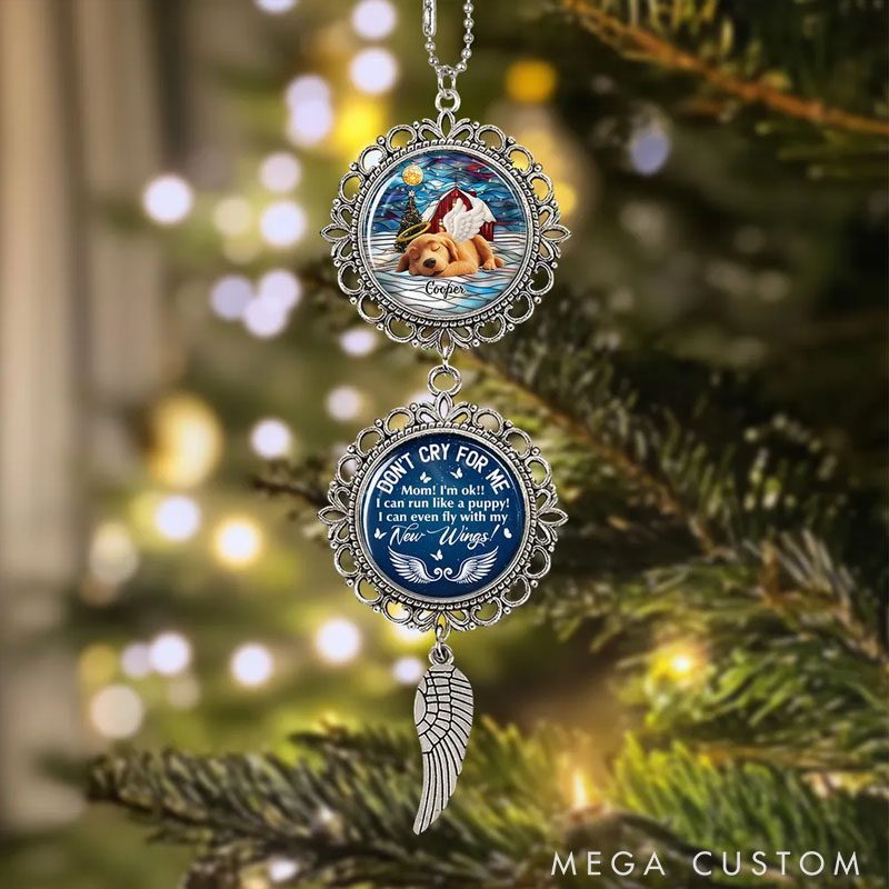 Personalized Dog Lover I Can Run Like a Puppy Charming Ornament