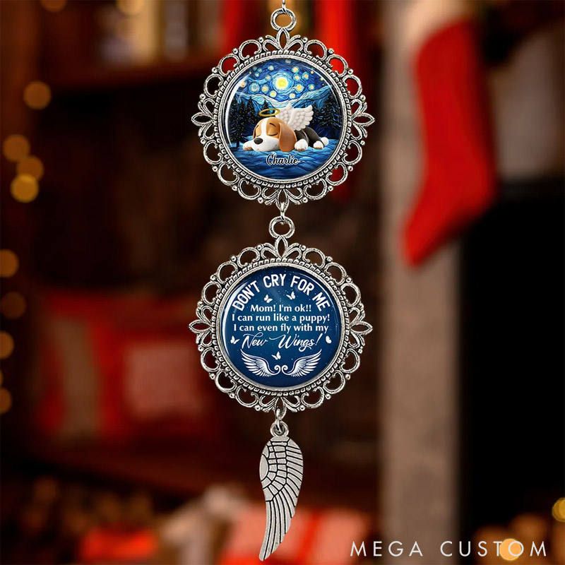 Personalized Dog Lover I Can Run Like a Puppy Charming Ornament