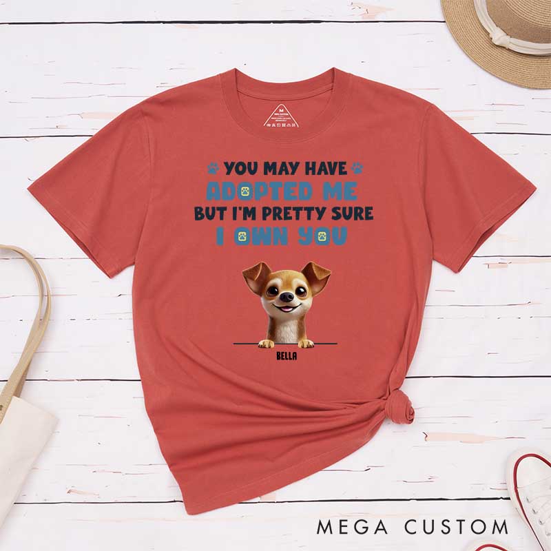 Personalized Dog Lover I Let You Think You are in Charge Hair T-Shirt