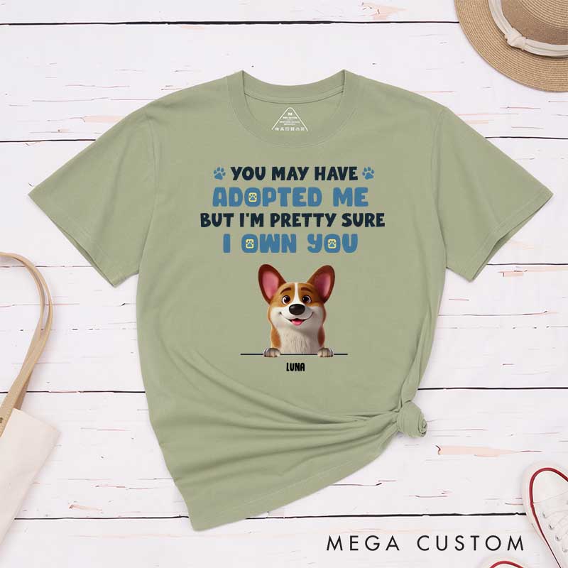 Personalized Dog Lover I Let You Think You are in Charge Hair T-Shirt