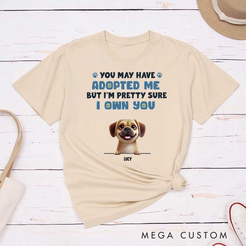 Personalized Dog Lover I Let You Think You are in Charge Hair T-Shirt