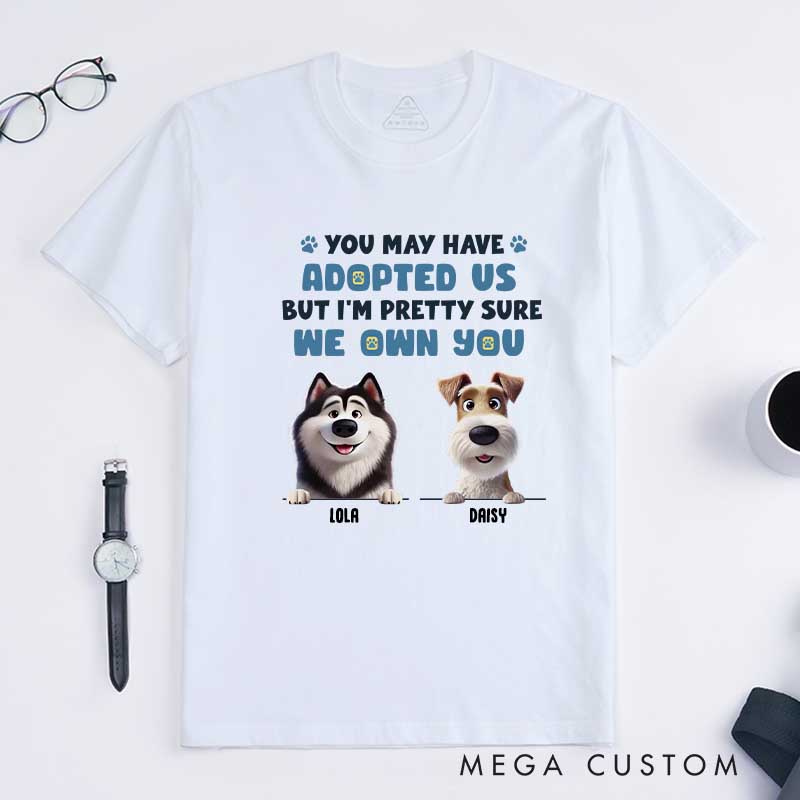 Personalized Dog Lover I Let You Think You are in Charge Hair T-Shirt