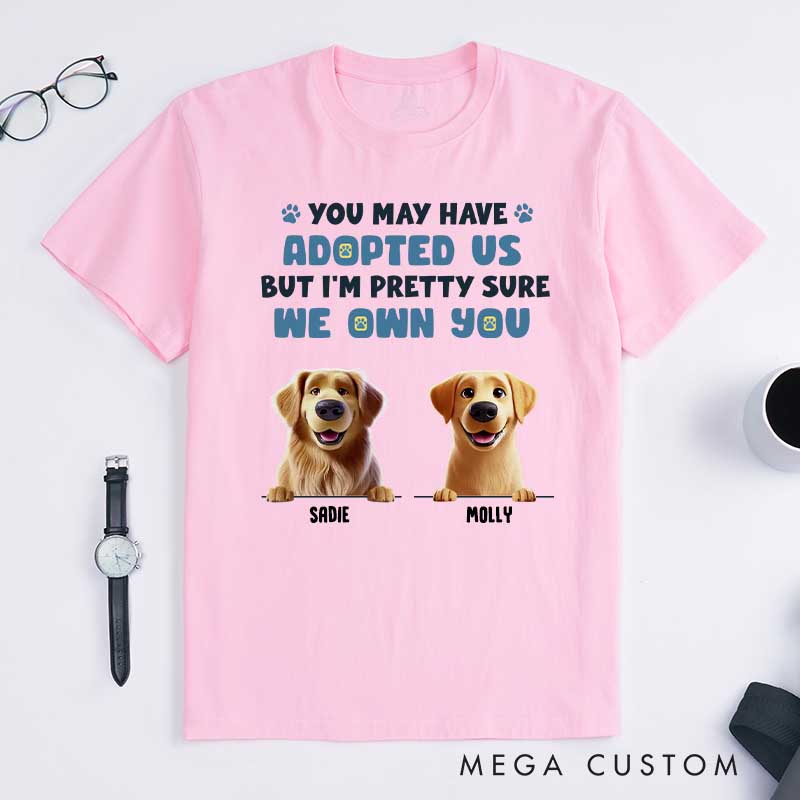 Personalized Dog Lover I Let You Think You are in Charge Hair T-Shirt