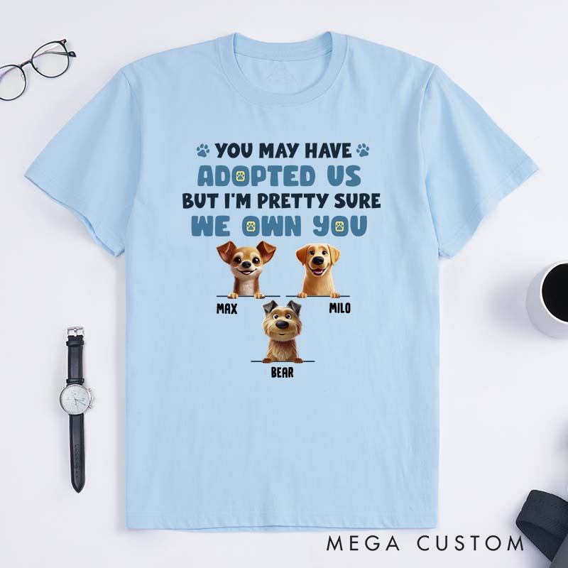 Personalized Dog Lover I Let You Think You are in Charge Hair T-Shirt