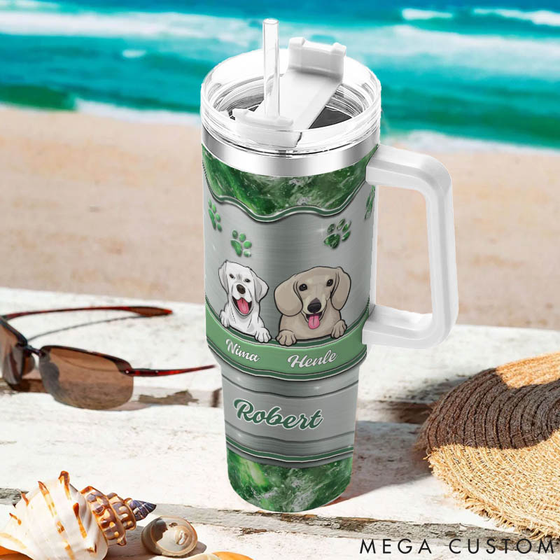 Personalized Dog Lover I Own You 40oz Tumbler