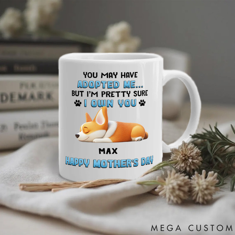 Personalized Dog Lover I Own You Mugs