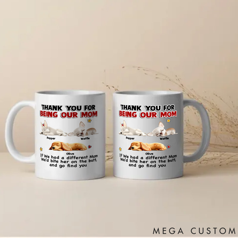 Personalized Dog Lover If I Had A Different Mom Mugs