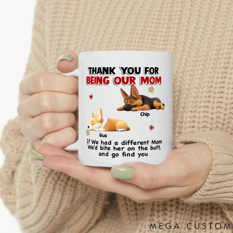 Personalized Dog Lover If I Had A Different Mom Mugs