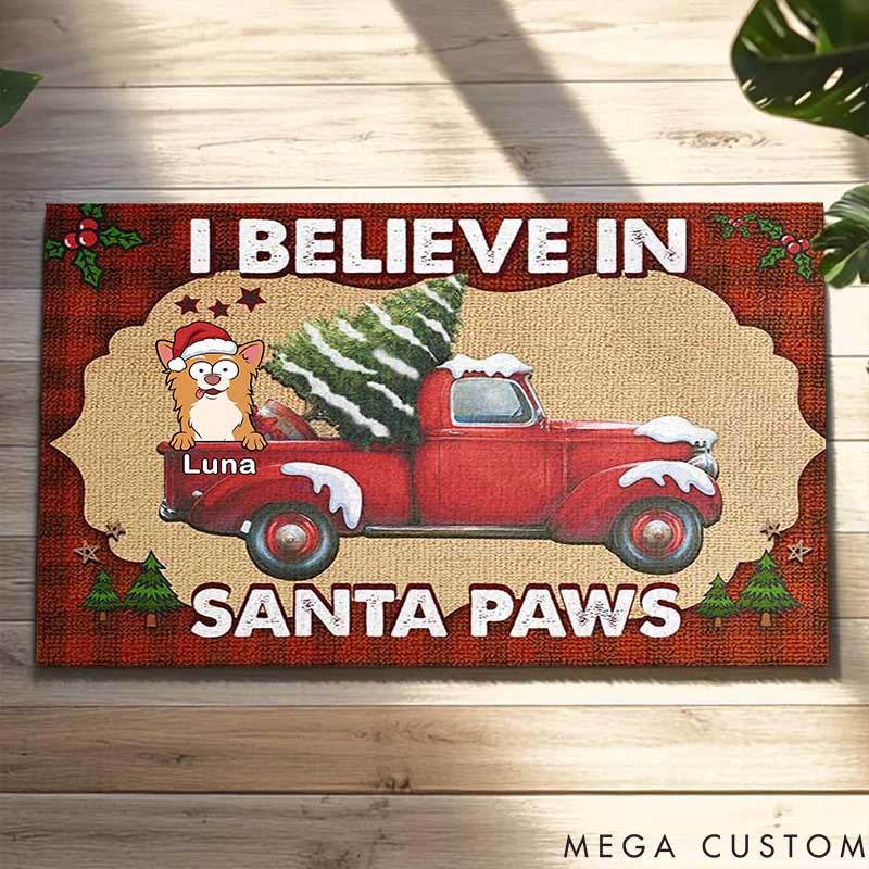 Personalized Dog Lover It's the Most Wonderful Time of the Year Doormat