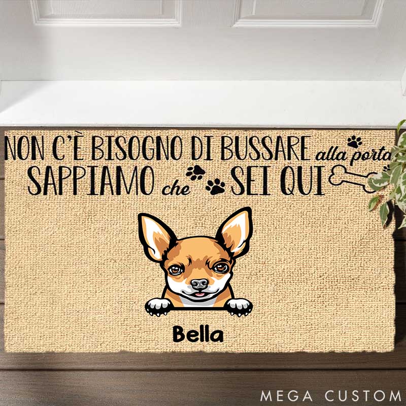 Personalized Dog Lover Just Walk Right in Doormat