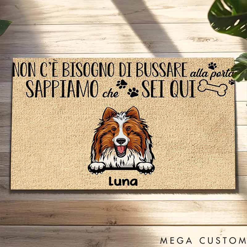 Personalized Dog Lover Just Walk Right in Doormat