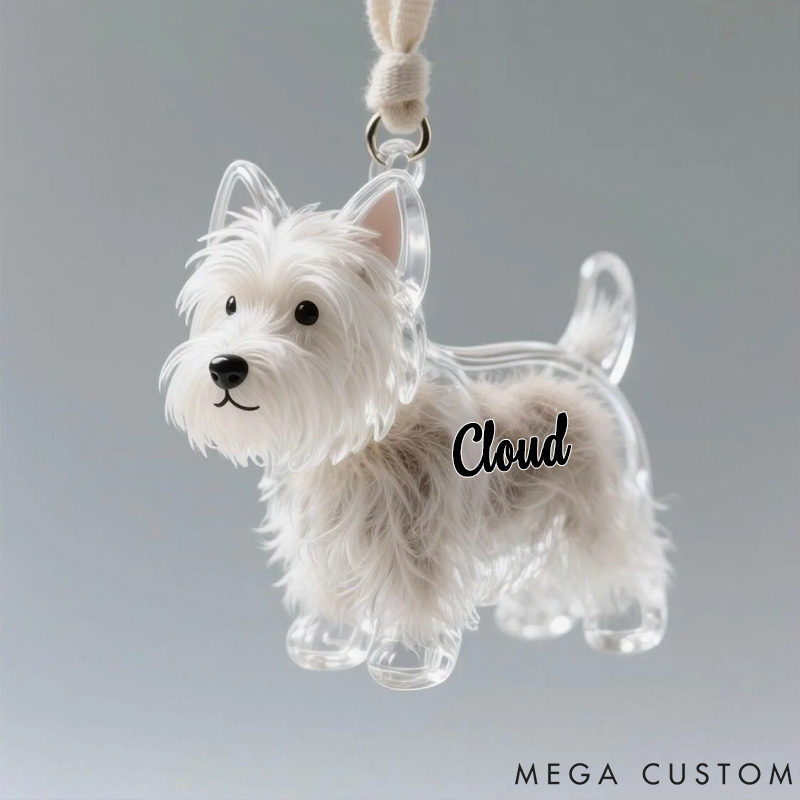 Personalized Dog Lover Keychain Charm Memorial Storage Box