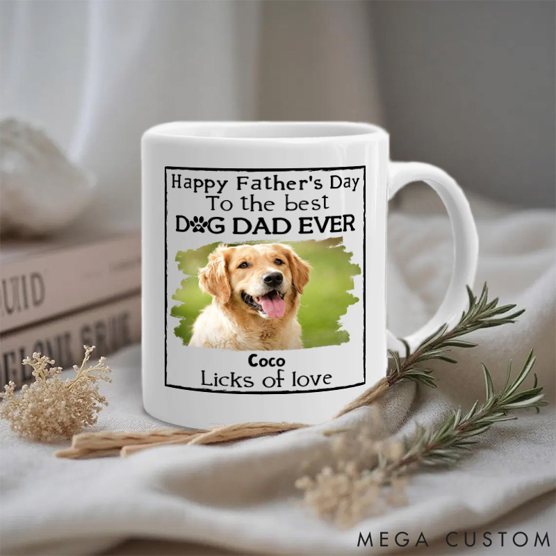 Personalized Dog Lover Licks of Love Photo Mugs