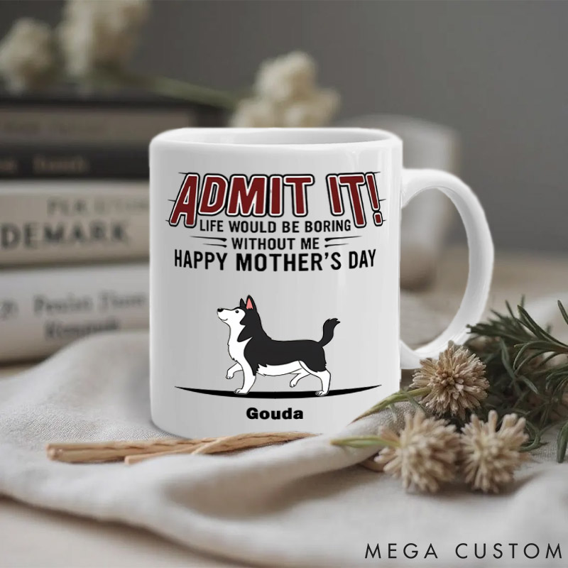 Personalized Dog Lover Life Would Be Boring without Us Dog Mom Mugs