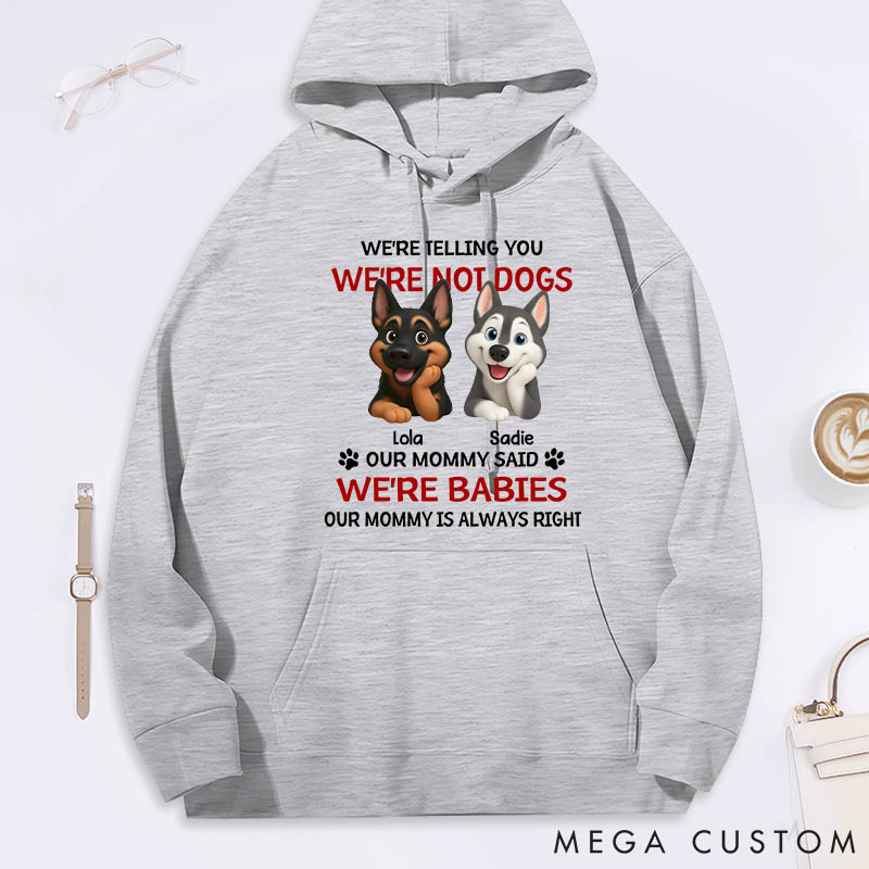Personalized Dog Lover Litterally a Baby Hoodies