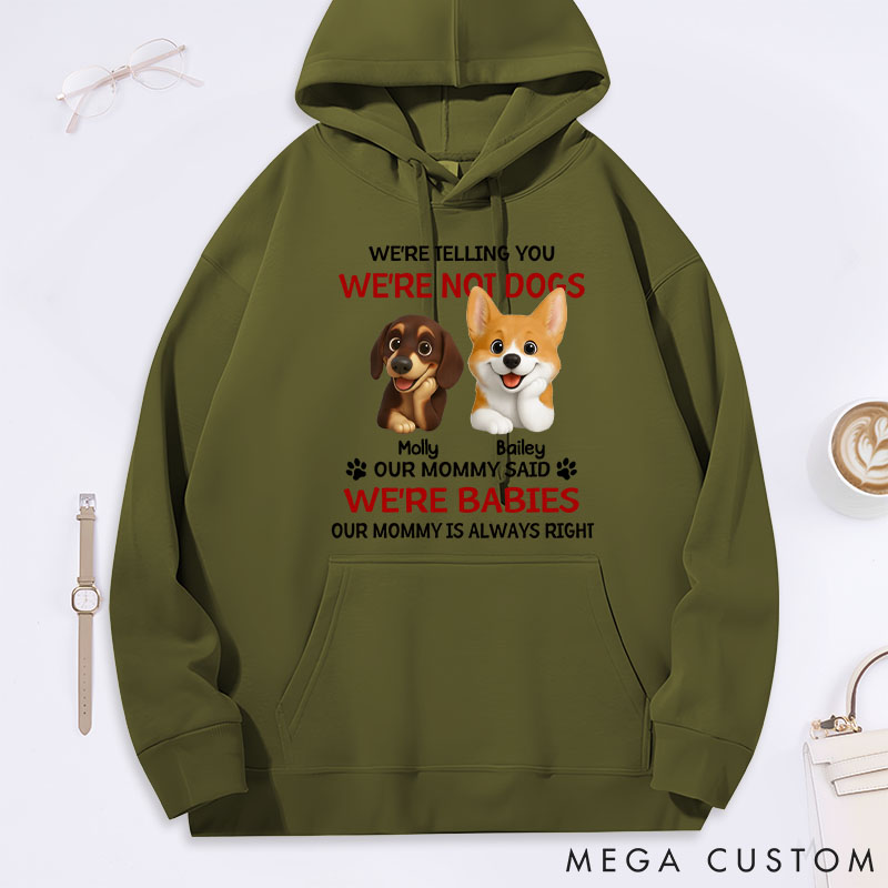 Personalized Dog Lover Litterally a Baby Hoodies