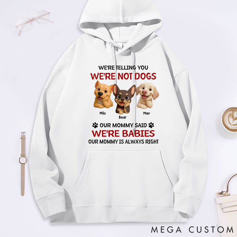Personalized Dog Lover Litterally a Baby Hoodies