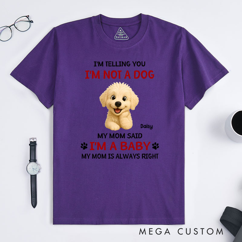 Personalized Dog Lover Litterally a Baby T-Shirt