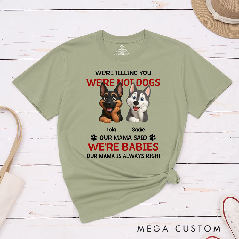 Personalized Dog Lover Litterally a Baby T-Shirt