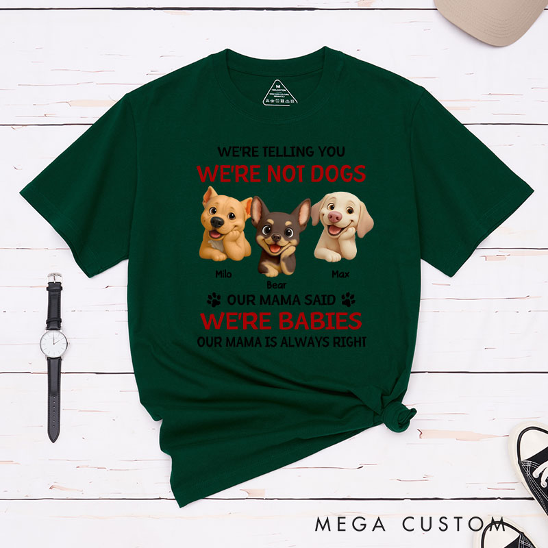 Personalized Dog Lover Litterally a Baby T-Shirt