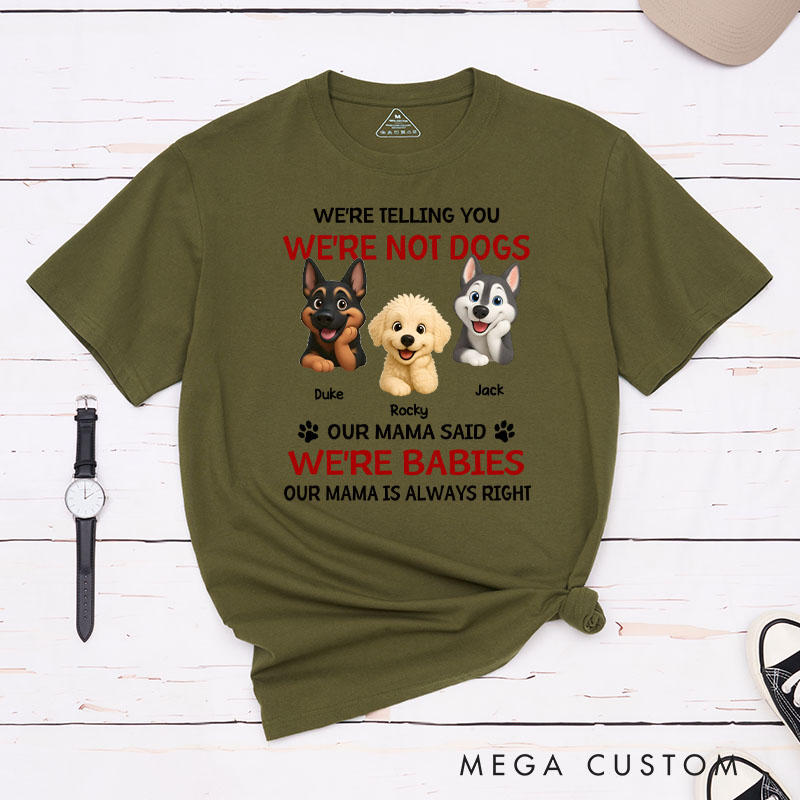 Personalized Dog Lover Litterally a Baby T-Shirt