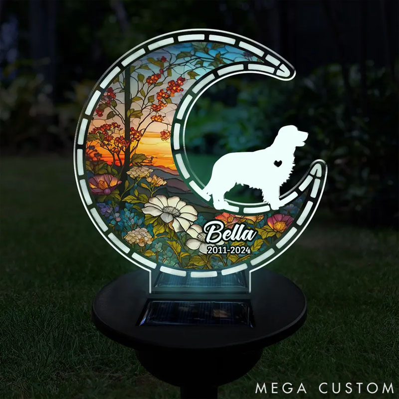 Personalized Dog Lover Look for You and Stay with You Solar Light