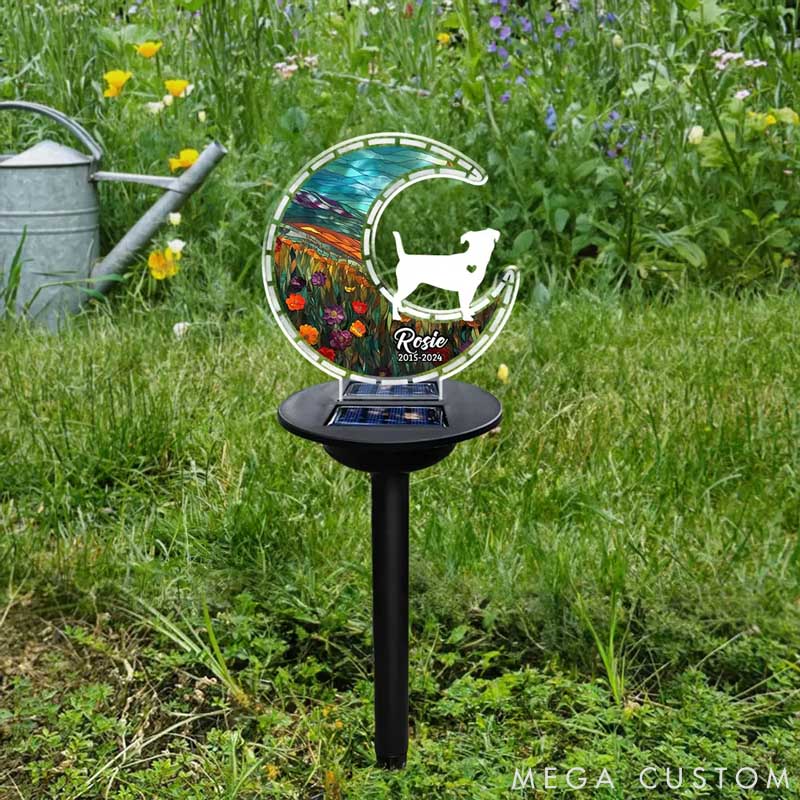 Personalized Dog Lover Look for You and Stay with You Solar Light