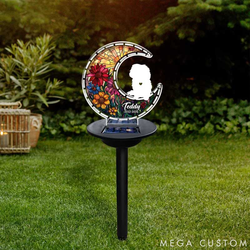 Personalized Dog Lover Look for You and Stay with You Solar Light