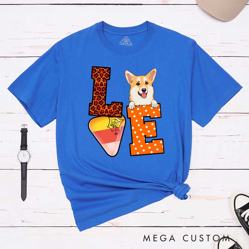 Personalized Dog Lover Love Halloween Dog T-Shirt