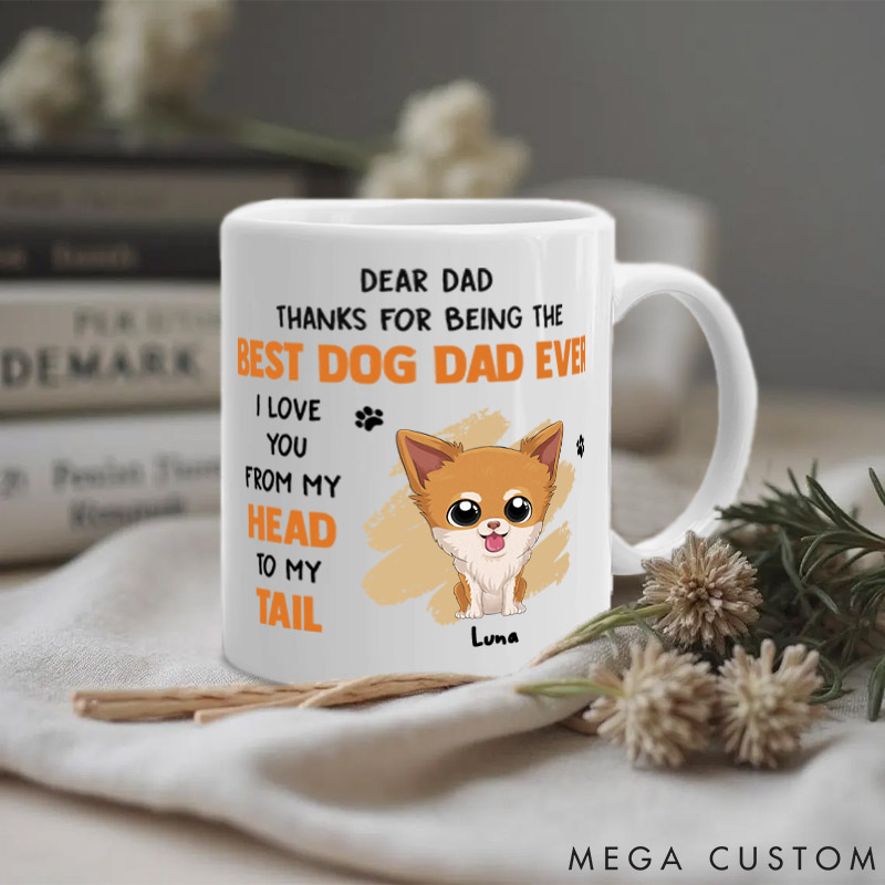 Personalized Dog Lover Love You From Head to Mugs