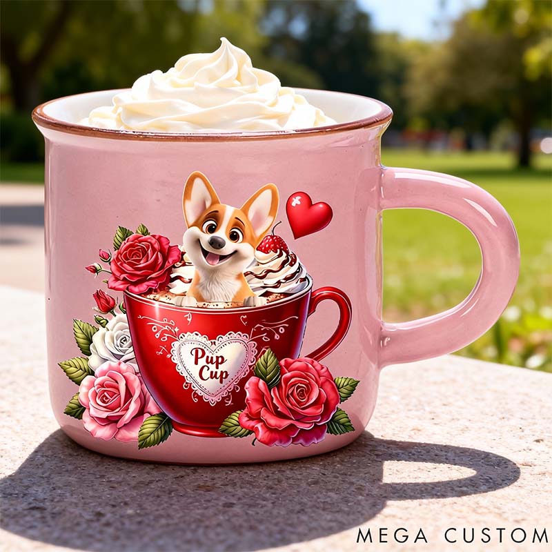 Personalized Dog Lover Love You Pup Cup Puppuccino Mug