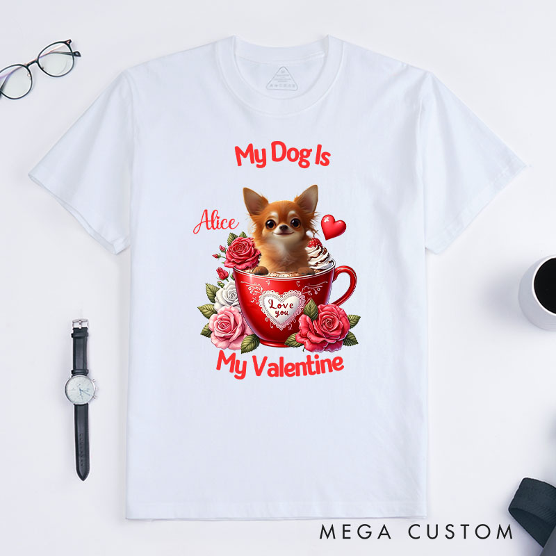 Personalized Dog Lover Love You T-Shirt