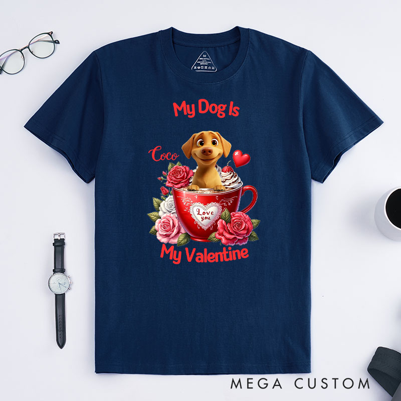 Personalized Dog Lover Love You T-Shirt