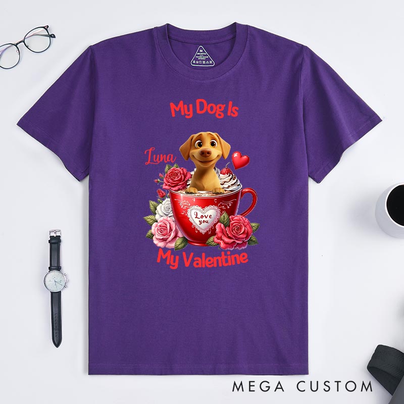 Personalized Dog Lover Love You T-Shirt