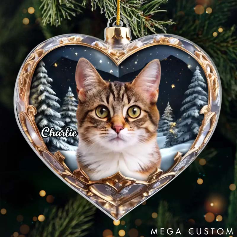 Personalized Dog Lover Miss You More Each Day Christmas Ornament
