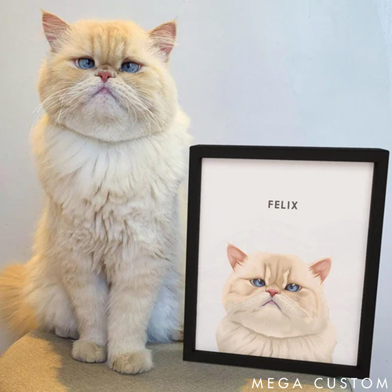 Personalized Pet Lover Modern Pet Portrait