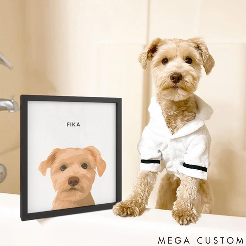 Personalized Pet Lover Modern Pet Portrait