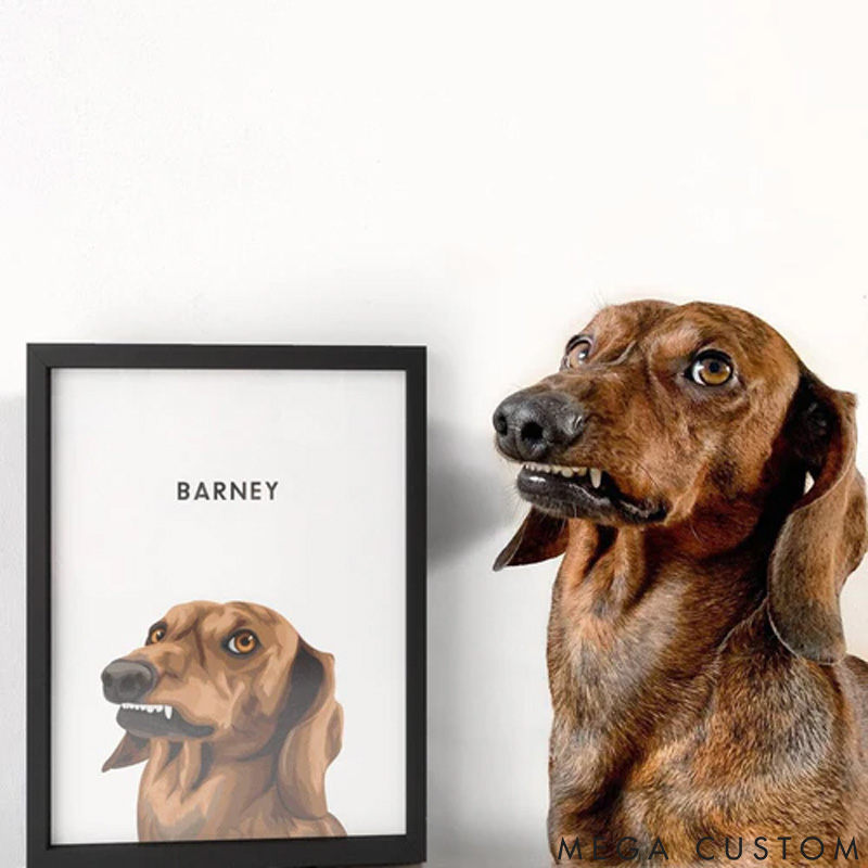 Personalized Pet Lover Modern Pet Portrait