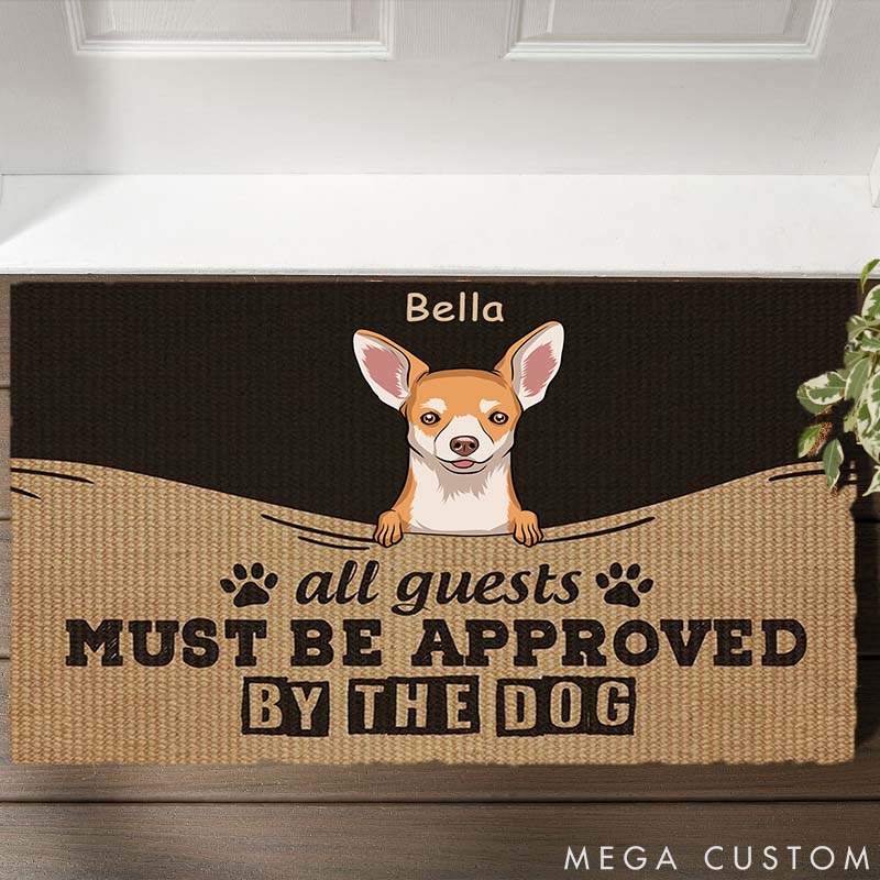 Personalized Dog Lover Must Be Approved by the Dog Doormat