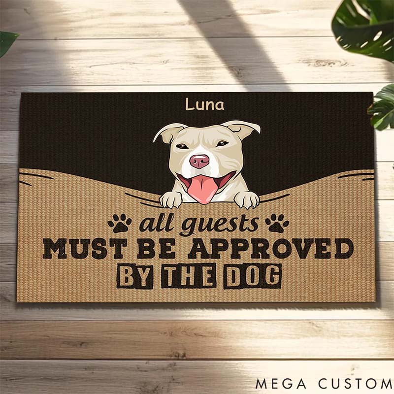 Personalized Dog Lover Must Be Approved by the Dog Doormat